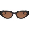 image:imageDIFF  JJD Crystal Cat Eye Sunglasses for Women  Jessie James Decker Collection UV400 Protection Oval Cat Eye FrameKoa Tortoise  Brown