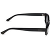 image:imageDIFF  JJD Misty Rectangle Sunglasses  100 UV400 Protection Hand Cut Acetate Frame 55mm Lens Width ScratchResistant Lenses Protective Case IncludedBlack  Grey  Polarized