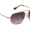 image:imageDIFF Destiny Aviator SunglassesGold  Brown Gradient