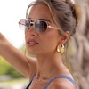 image:imageDIFF Destiny Aviator SunglassesGold  Brown Gradient