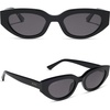 image:imageDIFF  JJD Crystal Cat Eye Sunglasses for Women  Jessie James Decker Collection UV400 Protection Oval Cat Eye FrameBlack  Grey  Polarized