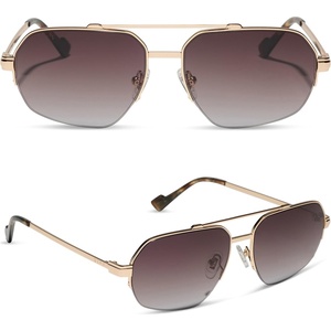 image:imageDIFF Destiny Aviator SunglassesGold  Brown Gradient