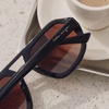 image:imageDIFF Caitlin Covington Collins Square Polarized Sunglasses for Women Black