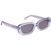 image:imageDIFF Daphne II Rectangle Sunglasses  100 UV400 Protection Grey Lenses Hand Cut Acetate Frame 51mm Lens Width ScratchResistant Lenses Everyday WearLilac Crystal  Grey
