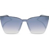 image:imageDIFF Goldie Designer Frameless Cat Eye Sunglasses for Women UV400Slate Gradient Flash