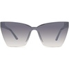 image:imageDIFF Goldie Designer Frameless Cat Eye Sunglasses for Women UV400Smoke Flash