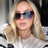 image:imageDIFF Goldie Designer Frameless Cat Eye Sunglasses for Women UV400Smoke Flash