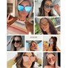 image:imageDIFF Goldie Designer Frameless Cat Eye Sunglasses for Women UV400Smoke Flash