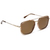 image:imageDIFF Jordan Designer Navigator Sunglasses for Women  100 UVAUVB Protection  100 UV400 Protection Brown Lenses Hand Cut Acetate Frame 57mm Lens Width Protective Case Included Everyday WearTortoise  Brown