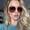 image:imageDIFF Jordan Designer Navigator Sunglasses for Women  100 UVAUVB Protection  100 UV400 Protection Brown Lenses Hand Cut Acetate Frame 57mm Lens Width Protective Case Included Everyday WearConfetti Tortoise