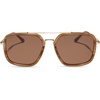 image:imageDIFF Jordan Designer Navigator Sunglasses for Women  100 UVAUVB Protection  100 UV400 Protection Brown Lenses Hand Cut Acetate Frame 57mm Lens Width Protective Case Included Everyday WearTortoise  Brown