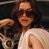 image:imageDIFF Layton Oversized Navigator Sunglasses UV400 Rich Tortoise  Gradient Lenses 100 UV400 Protection Brown Lenses Hand Cut Acetate Frame 57mm Lens Width Everyday Wear