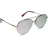 image:imageDIFF Lenox Aviator Sunglasses for Women UV400 Protection Designer Lightweight Gold Stainless Steel Frames  Gradient Lenses 100 UV400 Protection Stainless Steel Frame 62mm Lens Width ScratchResistant Lenses Everyday WearGold  Cherry Blossom Mirror
