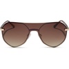 image:imageDIFF Lonnie Oversized Shield Sunglasses for Women  Polarized Lenses 100 UV400 Protection Hand Cut Acetate Frame ScratchResistant Lenses Protective Case IncludedGold  Brown Gradient  Polarized