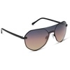 image:imageDIFF Lonnie Oversized Shield Sunglasses for Women  Polarized Lenses 100 UV400 Protection Hand Cut Acetate Frame ScratchResistant Lenses Protective Case IncludedBlack  Twilight Gradient  Polarized