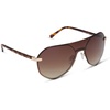 image:imageDIFF Lonnie Oversized Shield Sunglasses for Women  Polarized Lenses 100 UV400 Protection Hand Cut Acetate Frame ScratchResistant Lenses Protective Case IncludedGold  Brown Gradient  Polarized