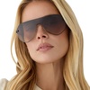 image:imageDIFF Lonnie Oversized Shield Sunglasses for Women  Polarized Lenses 100 UV400 Protection Hand Cut Acetate Frame ScratchResistant Lenses Protective Case IncludedBlack  Twilight Gradient  Polarized