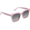 image:imageDIFF Meredith  Designer Square Sunglasses for Women  UV400 Polarized Protection  Polarized Lenses 100 UV400 Protection Hand Cut Acetate Frame 54mm Lens Width Everyday WearPowder Pink  Grey Gradient