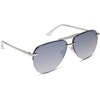 image:imageDIFF Tahoe  Designer Aviator Sunglasses for Women  UV400 Protection  Polarized Lenses 100 UV400 Protection Hand Cut Acetate Frame 65mm Lens Width Protective Case Included Everyday WearSilver  Slate Gradient Flash  Polarized