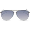 image:imageDIFF Tahoe  Designer Aviator Sunglasses for Women  UV400 Protection  Polarized Lenses 100 UV400 Protection Hand Cut Acetate Frame 65mm Lens Width Protective Case Included Everyday WearSilver  Slate Gradient Flash  Polarized