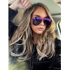 image:imageDIFF Tahoe  Designer Aviator Sunglasses for Women  UV400 Protection  Polarized Lenses 100 UV400 Protection Hand Cut Acetate Frame 65mm Lens Width Protective Case Included Everyday WearPink Rush Metallic  Pink Rush Mirror