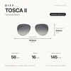 image:imageDIFF Tosca II Oversized Sunglasses for Women UV400 Protection Snowbound