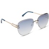 image:imageDIFF Trista Designer Oversized Sunglasses for Women UV400 Protection Gold