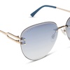 image:imageDIFF Trista Designer Oversized Sunglasses for Women UV400 Protection Gold