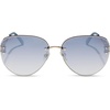 image:imageDIFF Trista Designer Oversized Sunglasses for Women UV400 Protection Gold