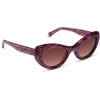 image:imageDIFF Zaria Designer Cat Eye Sunglasses for Women  UV400 Protection  Gradient Lenses 100 UV400 Protection Brown Lenses Hand Cut Acetate Frame 53mm Lens Width Protective Case IncludedLavender Haze Tortoise  Brown Gradient