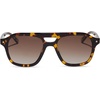 image:imageDIFF x Beach Riot The Coast Oversized Aviator Sunglasses for Women  100 UV400 Protection Hand Cut Acetate Frame 53mm Lens Width ScratchResistant Lenses Protective Case IncludedTortoise  Brown Gradient