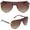 image:imageDIFF Lonnie Oversized Shield Sunglasses for Women  Polarized Lenses 100 UV400 Protection Hand Cut Acetate Frame ScratchResistant Lenses Protective Case IncludedGold  Brown Gradient  Polarized