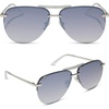 image:imageDIFF Tahoe  Designer Aviator Sunglasses for Women  UV400 Protection  Polarized Lenses 100 UV400 Protection Hand Cut Acetate Frame 65mm Lens Width Protective Case Included Everyday WearSilver  Slate Gradient Flash  Polarized