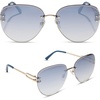image:imageDIFF Trista Designer Oversized Sunglasses for Women UV400 Protection Gold