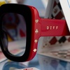 image:imageDIFF  Alice in Wonderland Queen of Hearts Square Sunglasses Black