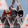 image:imageDIFF  Alice in Wonderland Queen of Hearts Square Sunglasses Black