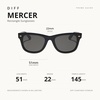 image:imageDIFF Mercer Rectangular SunglassesBlack