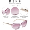 image:imageDIFF x Disney Princess Ariel 30 Cat Eye Sunglasses for Women Pink