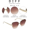 image:imageDIFF x Disney Princess Belle 30 Cat Eye Sunglasses for Women Gold