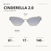 image:imageDIFF x Disney Princess Cinderella 20 Cat Eye Sunglasses for Women Silver