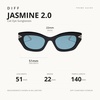 image:imageDIFF x Disney Princess Jasmine 20 Cat Eye Sunglasses for Women Black