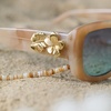 image:imageDIFF x Disney Princess Moana Square Sunglasses for Women Beige Tortoise