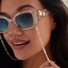 image:imageDIFF x Disney Princess Moana Square Sunglasses for Women Beige Tortoise