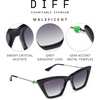 image:imageDIFF x Disney Villains Maleficent Cat Eye Sunglasses Black Steak Crystal