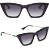 image:imageDIFF x Disney Villains Maleficent Cat Eye Sunglasses Black Steak Crystal