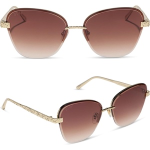 image:imageDIFF x Disney Princess Belle 30 Cat Eye Sunglasses for Women Gold