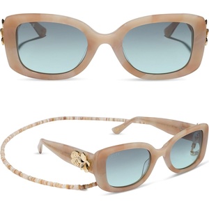 image:imageDIFF x Disney Princess Moana Square Sunglasses for Women Beige Tortoise