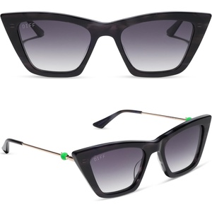image:imageDIFF x Disney Villains Maleficent Cat Eye Sunglasses Black Steak Crystal